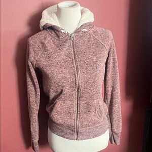 Women’s American Eagle Outfitters Pink Full Zip-Up Hoodie Medium